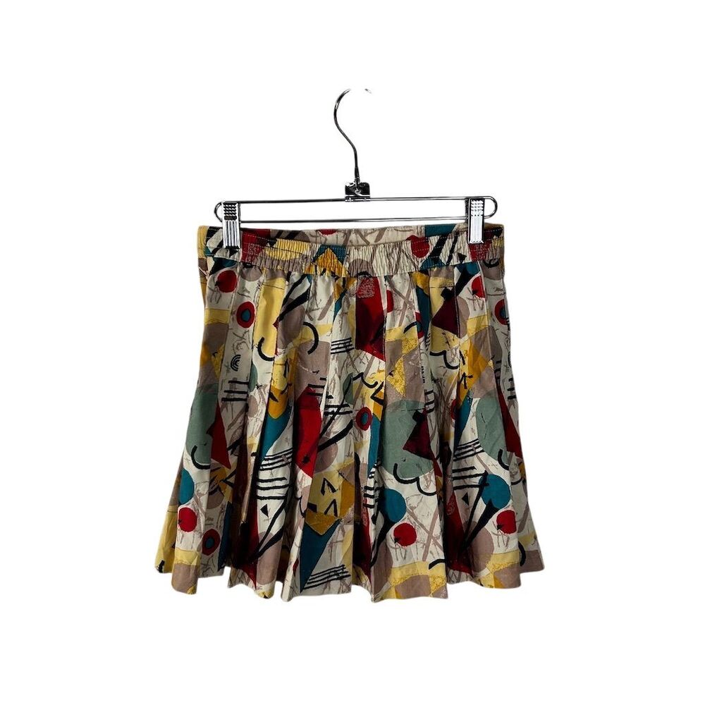 Vintage 90s Prince Women's Pleated Geometric Tennis Skirt Size 8 - Picture 3 of 9